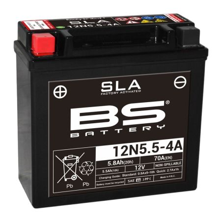 Batterie BS BATTERY SLA activé usine - 12N5.5-4A/4B