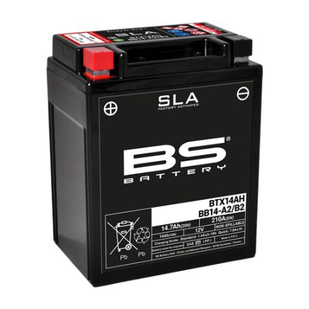 Batterie YTX14AH-BS / BTX14AH 12V 14,7Ah SLA- BS BATTERY