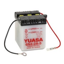 Batterie YUASA pour moto 6N4-2A-5 Livrée sans acide