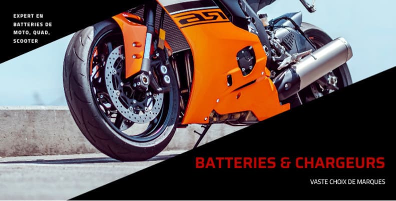 Batterie Moto, Scooter et Quad de Qualité avec Chargeur Offert
